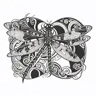 dragonfly tattoo design idea