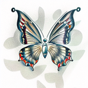 Butterfly tattoo design idea