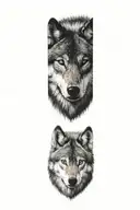wolf tattoo design idea