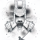 Samurai tattoo design idea