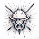 Samurai tattoo design idea