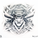 Samurai tattoo design idea