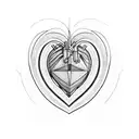 Crying Heart tattoo design idea