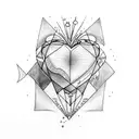 Crying Heart tattoo design idea