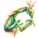 Mantis tattoo design idea