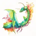 Mantis tattoo design idea