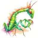 Mantis tattoo design idea