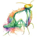 Mantis tattoo design idea