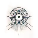 Evil Eye tattoo design idea