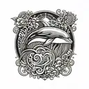 dolphin tattoo design idea