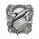 dolphin tattoo design idea