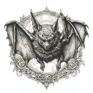 bat tattoo design idea