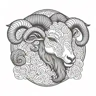 aries tattoo design idea