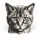 cat tattoo design idea