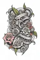 script tattoo design idea