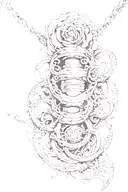 necklace tattoo design idea