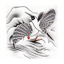 Bird tattoo design idea