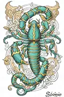 scorpio tattoo design idea