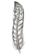 feather tattoo design idea