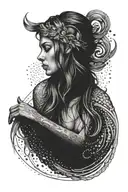 virgo tattoo design idea