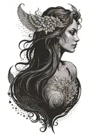virgo tattoo design idea