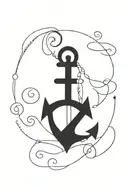 anchor tattoo design idea