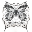 Butterfly tattoo design idea