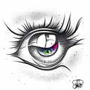 Eye tattoo design idea
