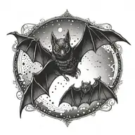 bat tattoo design idea