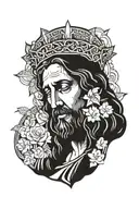 jesus tattoo design idea