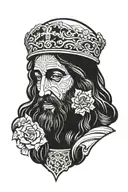 jesus tattoo design idea