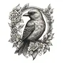 bird tattoo design idea