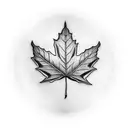 Maple Leaf tattoo design idea