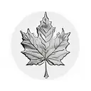 Maple Leaf tattoo design idea