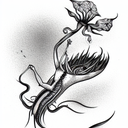 Venus flytrap tattoo design idea