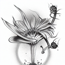 Venus flytrap tattoo design idea