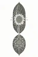 sunflower tattoo design idea