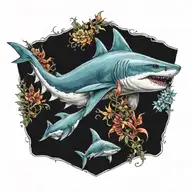 shark tattoo design idea