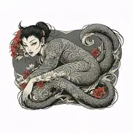 female tattoo design idea