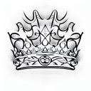 Queen's Crown tattoo design idea