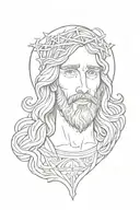 jesus tattoo design idea