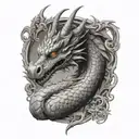 dragon tattoo design idea