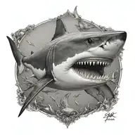 shark tattoo design idea