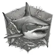 shark tattoo design idea