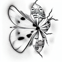 Ladybug tattoo design idea