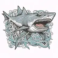 shark tattoo design idea