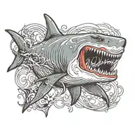 shark tattoo design idea