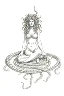 medusa tattoo design idea