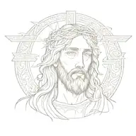 jesus tattoo design idea