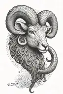 aries tattoo design idea